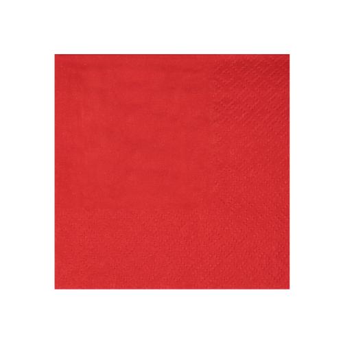 Cocktailservett Röd 10x10,5cm