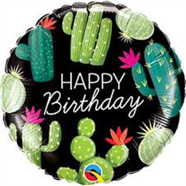 18" (46 cm) Birthday Cactuses