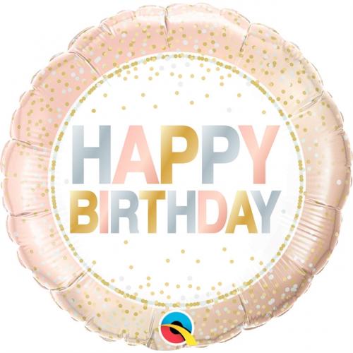 18" Happy Birthday metallprickar