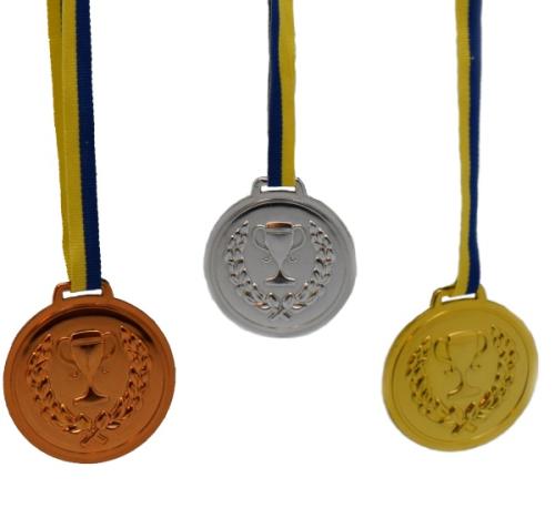 Medaljer Guld/Silver/Brons