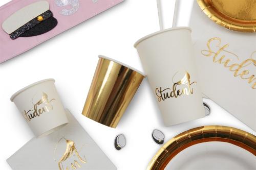 PAPER CUP BIG STUDENT GOLD 8-P