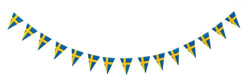 Triangle Flag Banner Swedish Flag 3,6 meter