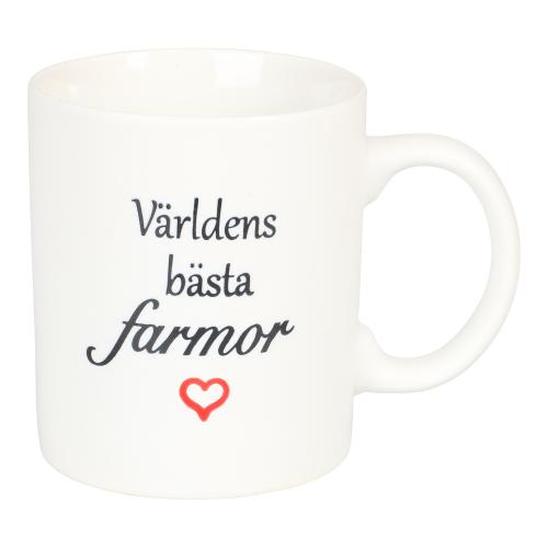 Mugg "Världens bästa farmor"