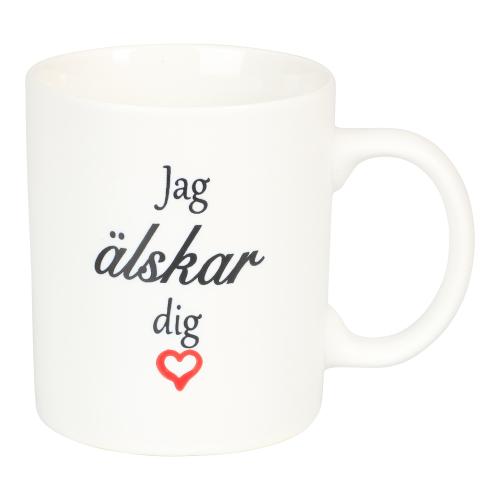 Mugg "Jag älskar dig"