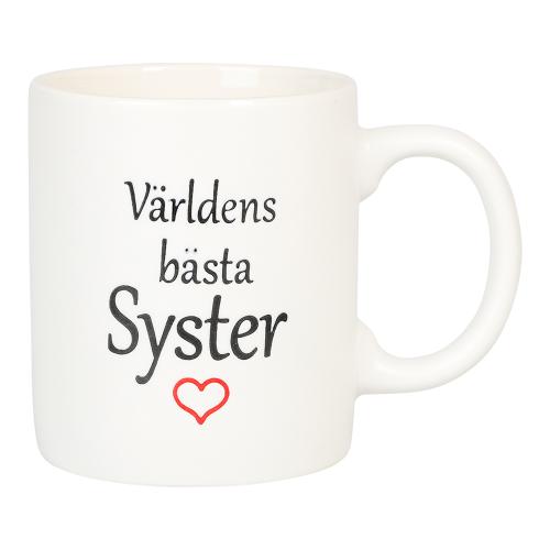 Mugg "Världens bästa syster"