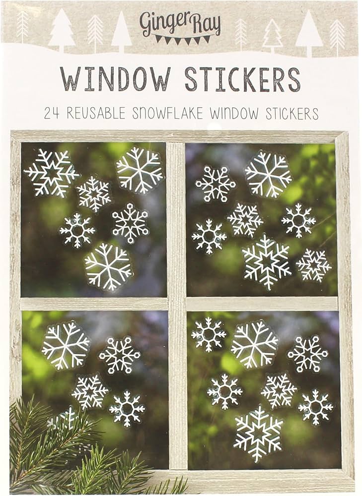 Fönsterdekoration Snöflinga