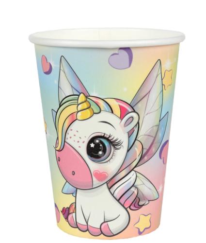 Pappersmugg Enhörning 10st