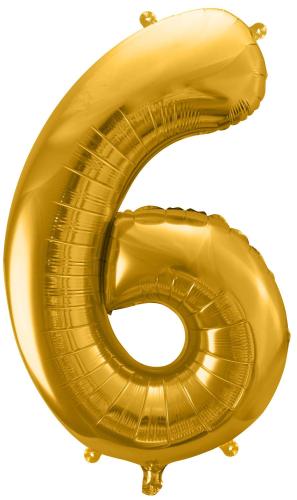 86cm Guld Siffra 6