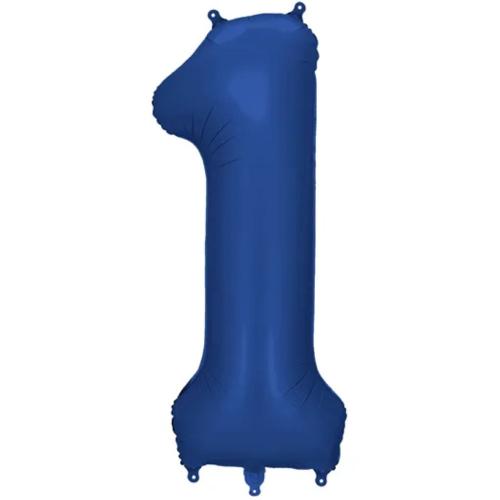 86cm Navy Blå Siffra 1