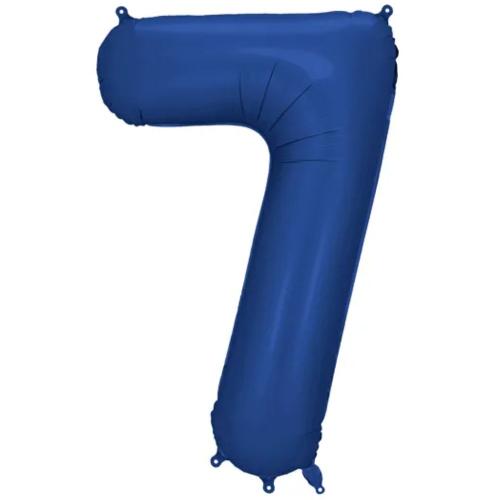 86cm Navy Blå Siffra 7