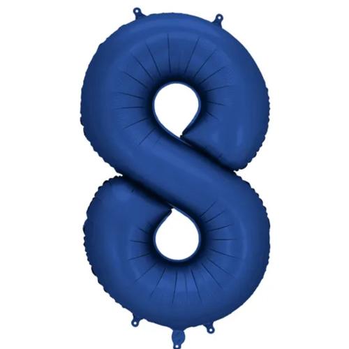 86cm Navy Blå Siffra 8