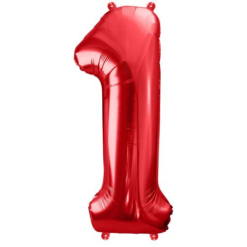 86cm Röd Siffra 1