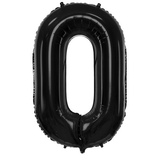 86cm Svart Siffra 0