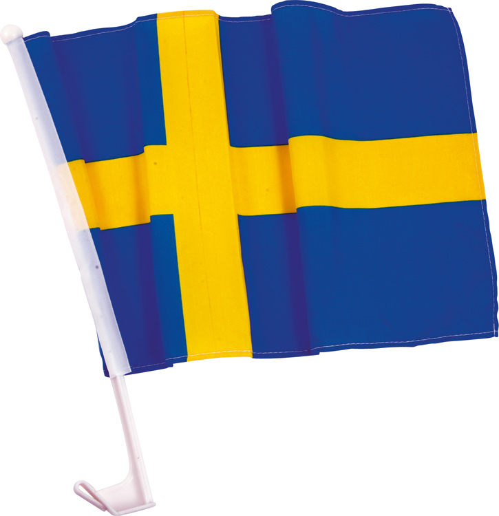 Flagga bilfönster Sverige 30 x 45 cm