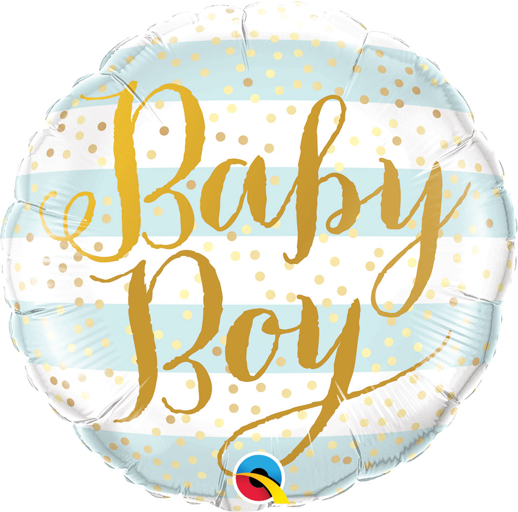 18" (46 cm) Baby Boy Blue Stripes