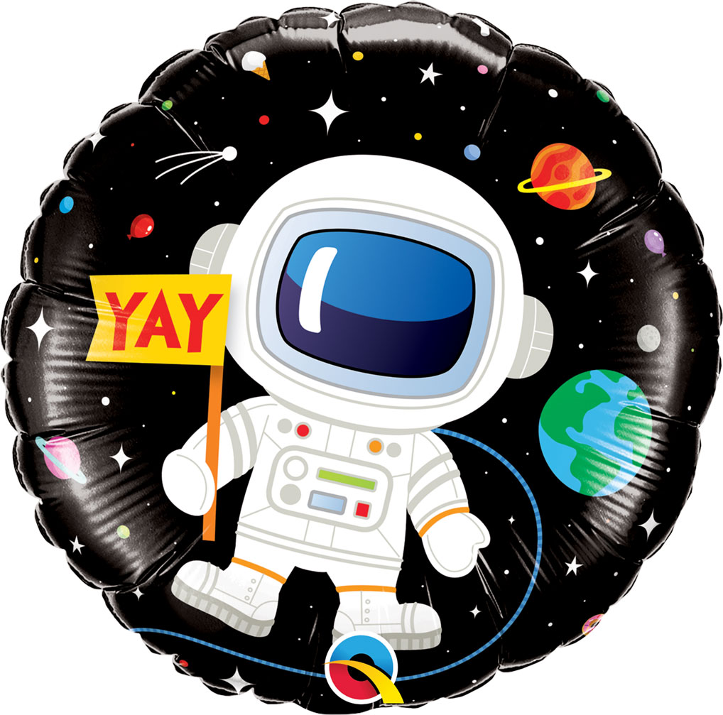 18" (46 cm) Happy Birthday Astronaut
