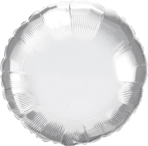 18"  Folie Rund Chrome Silver