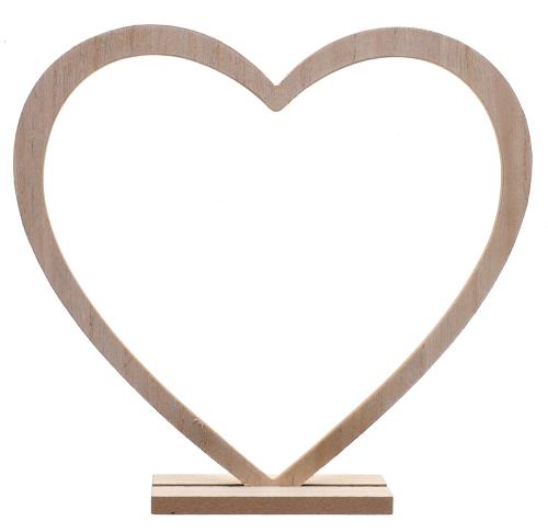 Dekorationshjärta i trä 24 cm