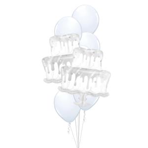 Bukett 902 - 7st 28cm latex, 2st folie shape