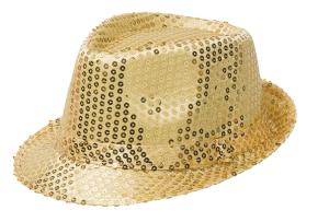 Guld glittrig  hatt