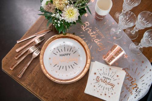 Pappersmugg Happy Birthday Rose