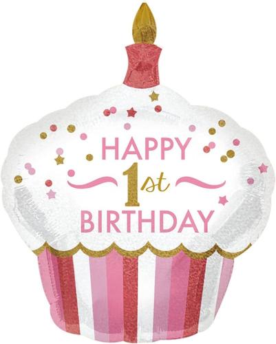 91cm Födelsedagsmuffin 1år -L