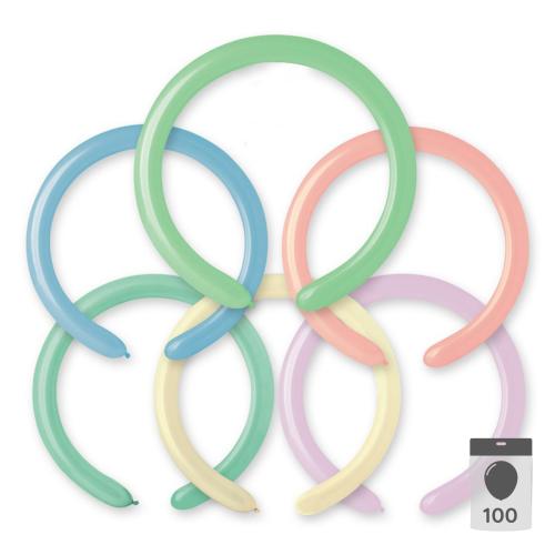 260 Pastellfärger Mix 100-pack