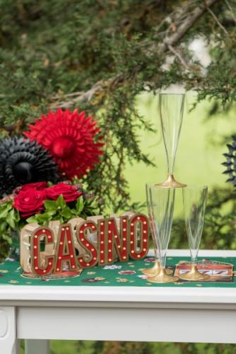 Champagneglas flute med guldfot 10-pack