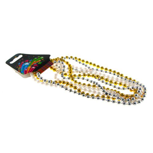 Pärlhalsband 3-pack 84 cm Blandade färger