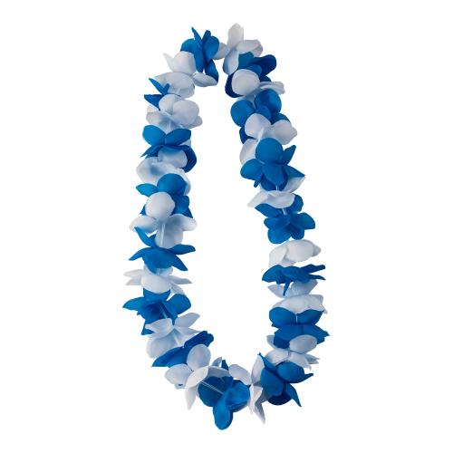 Hawaiikrans Blå/Vit