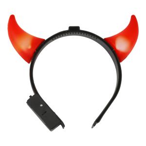 Diadem Djävulshorn LED