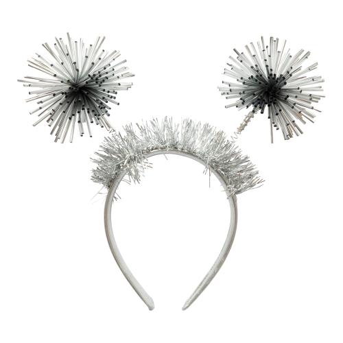 Diadem Pom-pom Boppers silver