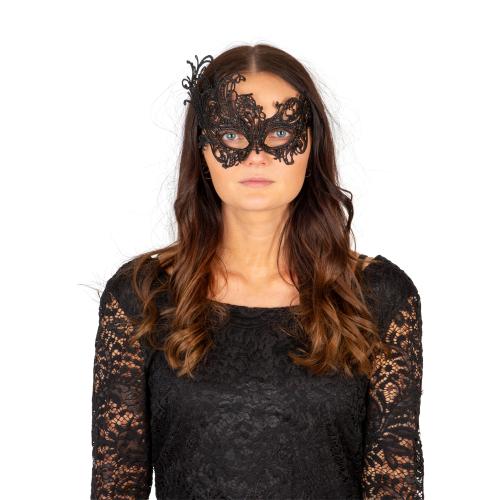 Mask Svart Spets