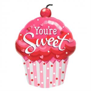 35" (89 cm) You're Sweet Cupcake