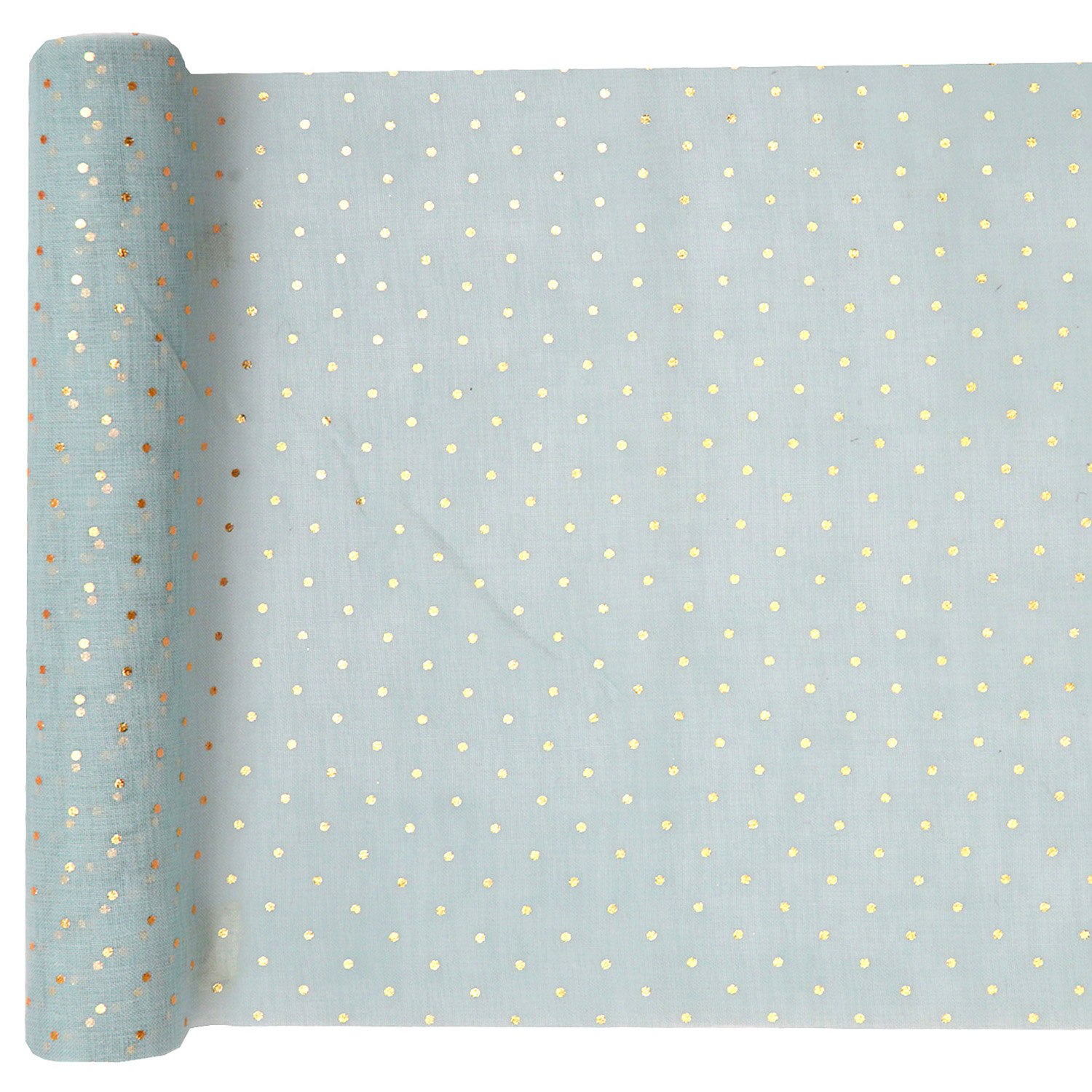 Löpare Blå/Guldprickar