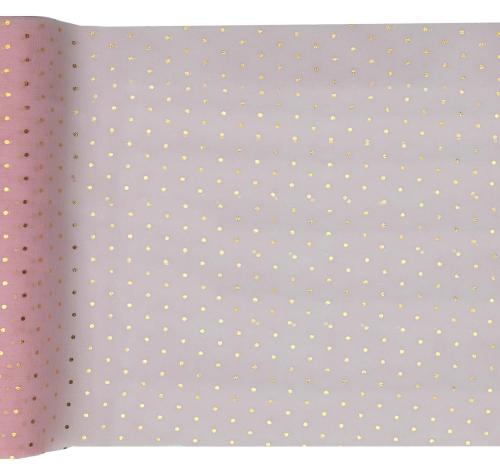 Löpare Rosa/Guldprickar