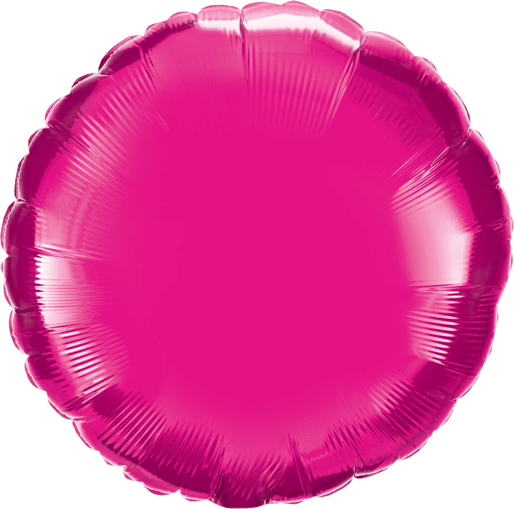 18" Folie Rund Magenta