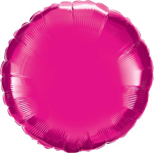 18" Folie Rund Magenta
