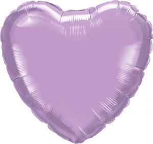 18" (46 cm) Hjärta Pärlemo  Lavendel