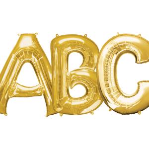 Amscan 35" Bokstav L Guld