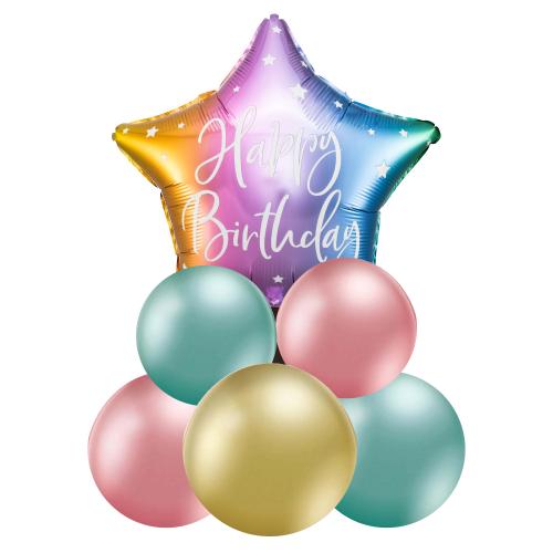 Luftfylld Happy Birthday Ombre