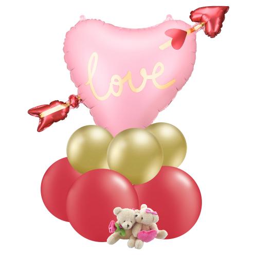 Luftfyll ballongbukett Amors Pilar