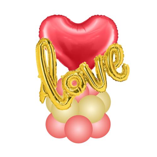 Luftfyll ballongbukett Hjärta