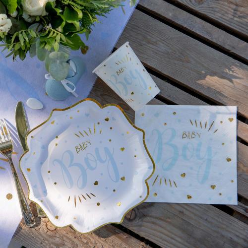 Papperstallrik Baby Boy