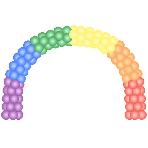 Ballongbåge 11m Pride - INOMHUS 