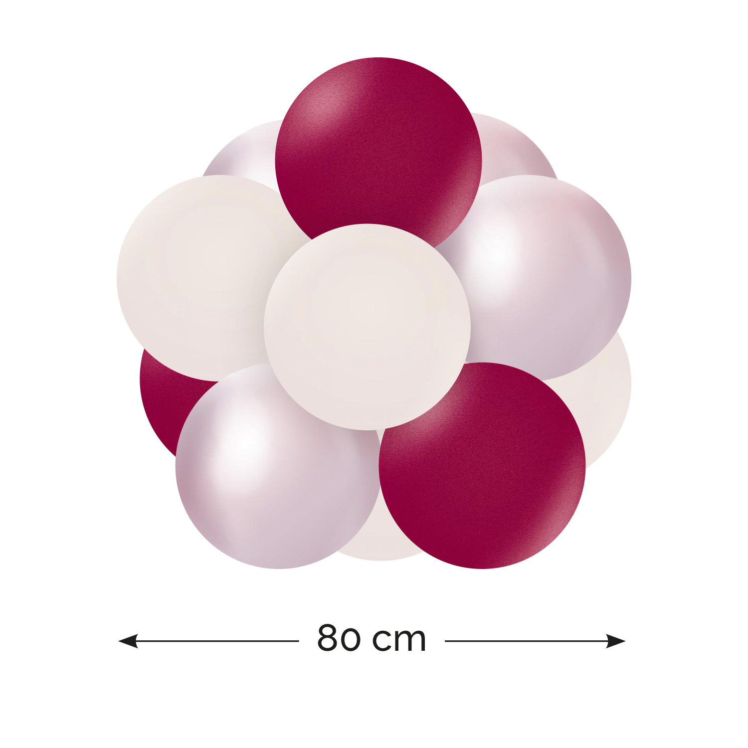Ballongboll 80 cm Plum