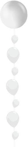 Ballonglina 803 - 1st 60cm, 3st 28cm, 4st 12cm latex
