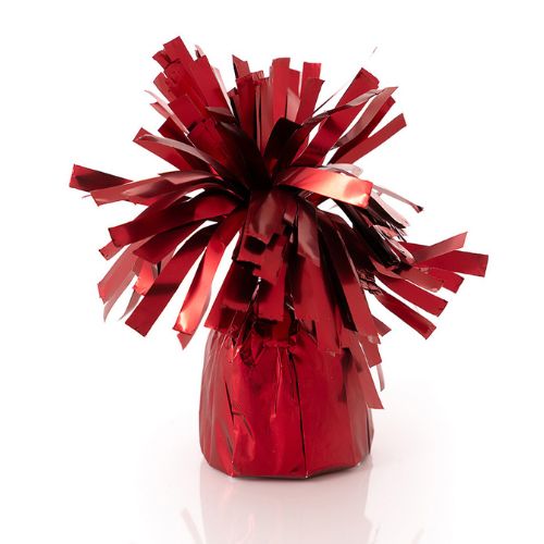 Ballongtyngd Folie Satin Röd