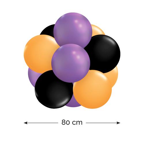 Heliumfylld Ballongboll 80 cm Halloween