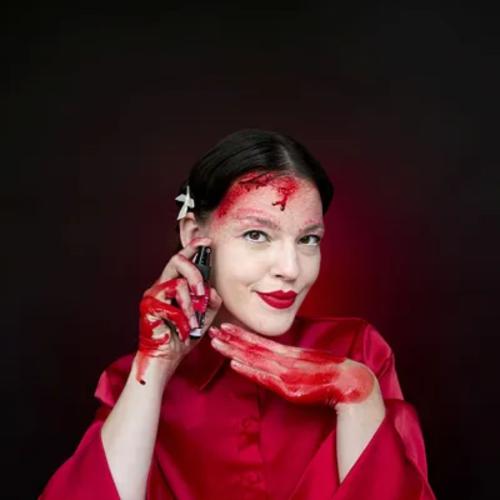 Blod på sprayflaska